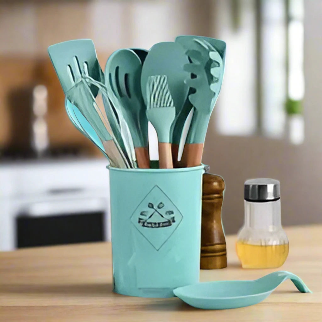 12 Pieces Silicone Kitchenware Set