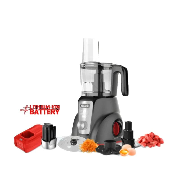 Decakila Kitchen Appliances Decakila 1.25L Cordless Rechargeable Food Processor 250W