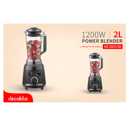 Decakila Kitchen Appliances Decakila 2L Power Industrial Blender 1200W - KEJB015B