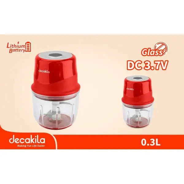 Decakila Kitchen Appliances Decakila 300ml Cordless Mini Chopper 30W - KMMG008R & KMMG008B