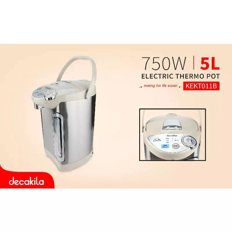 Decakila Electric Kettle Decakila 5L Electric Thermo Pot 750W - KEKT011B