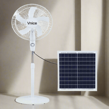 Decakila Fan & Cooler Vnice 16" Pedestal Solar Rechargeable Fan