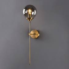 Nordic Gold Glass Wall Lamp