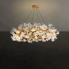 Luxury Petal GU10 Circular Chandelier