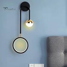 Nordic 180 Degree Rotation Head Round LED Wall Lamp