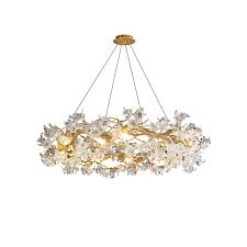 Luxury Petal GU10 Circular Chandelier