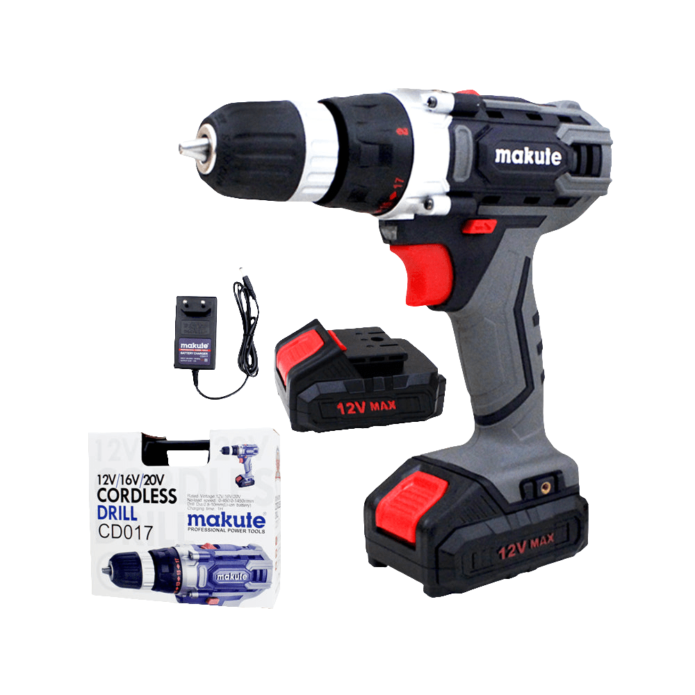 Makute Drill Makute Lithium-Ion Cordless Drill with Two 20V Batteries & Charger - CD017