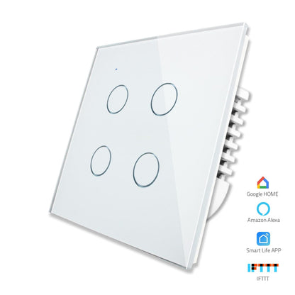 Smart Home Switches & Sockets Smart Wi-Fi 4-Gang Light Switch