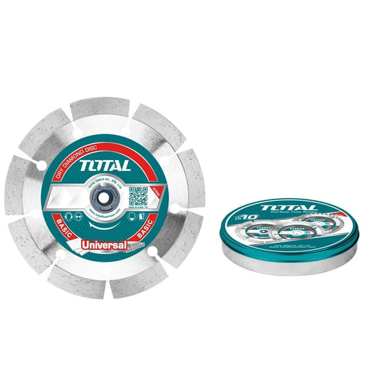 Total Grinding & Cutting Wheels Total 10 Pieces Dry Diamond Disc 4½'' 115mm - TAC2111153M