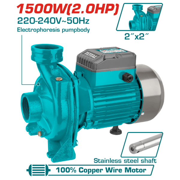 Total Centrifugal Pumps Total Centrifugal Pump 1500W 2.0HP - TWP2150026