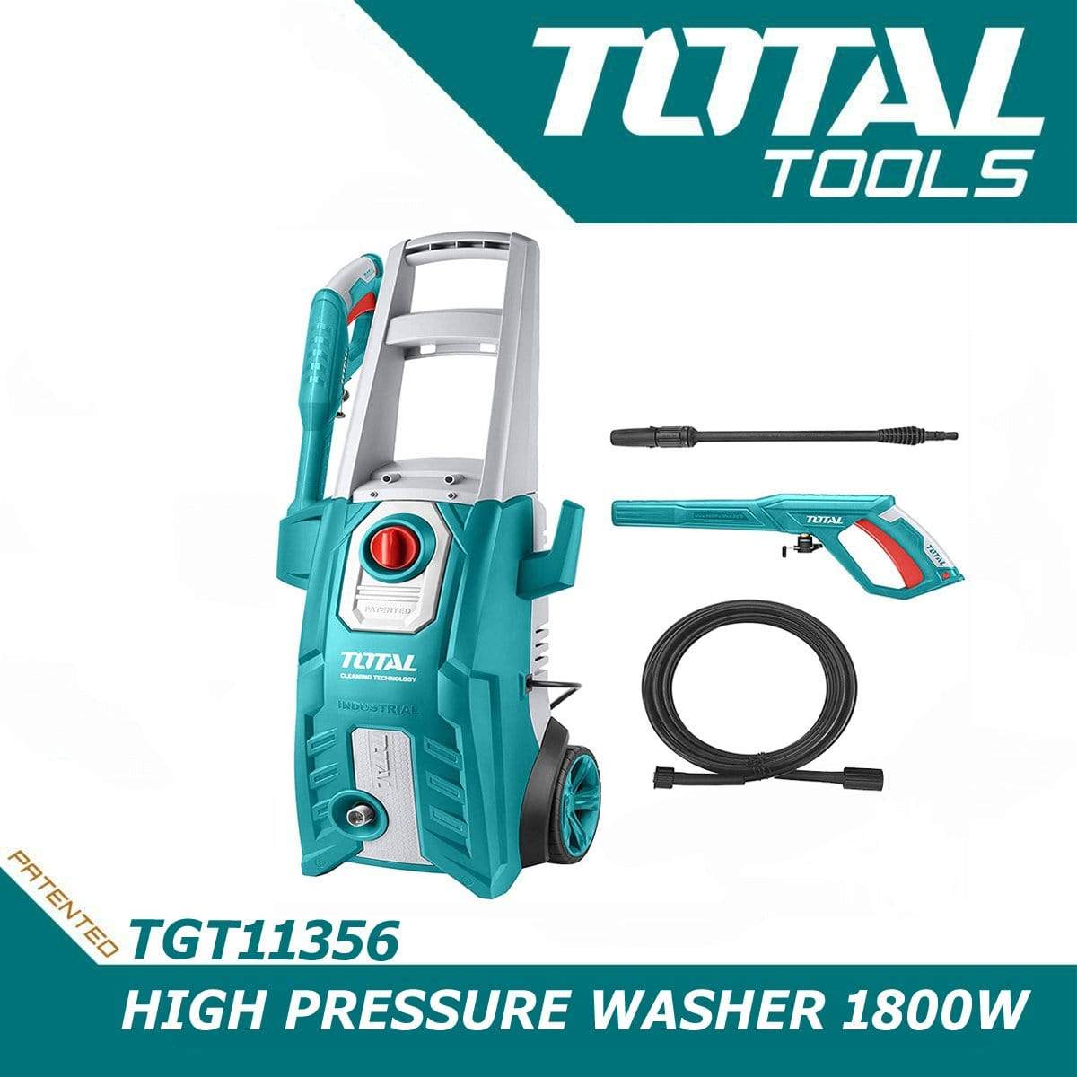 Total Pressure Washer Total High Pressure Washer 1800W 150Bar - TGT11356