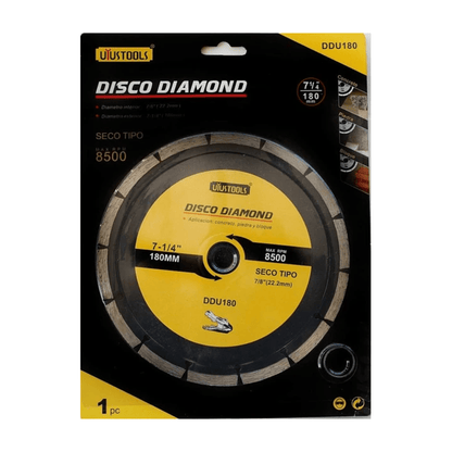 Uyustools Grinding & Cutting Wheels Uyustools Dry Diamond Cutting Blade Disc 180mm - DDU180