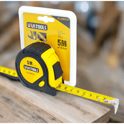 Uyustools Tape Measure Uyustools Metric & Inch Rubber Coated Tape Measure 5m x 19mm - FLG9519