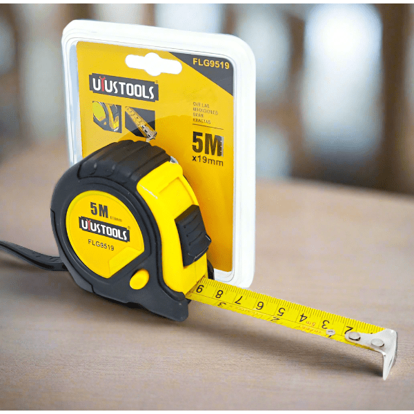 Uyustools Tape Measure Uyustools Metric & Inch Rubber Coated Tape Measure 5m x 19mm - FLG9519