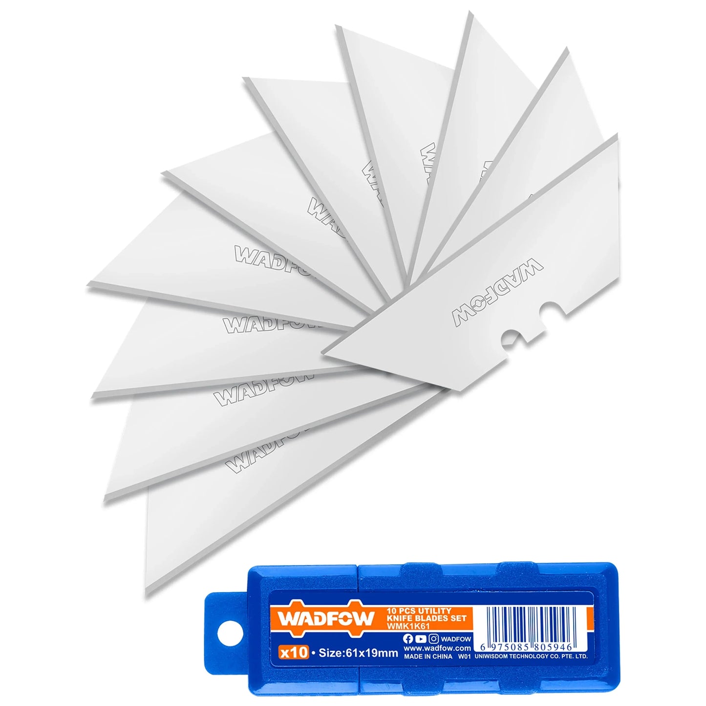 Wadfow Multi Tools & Knives Wadfow 10 Pieces Utility Knife Blades Set - WMK1K61