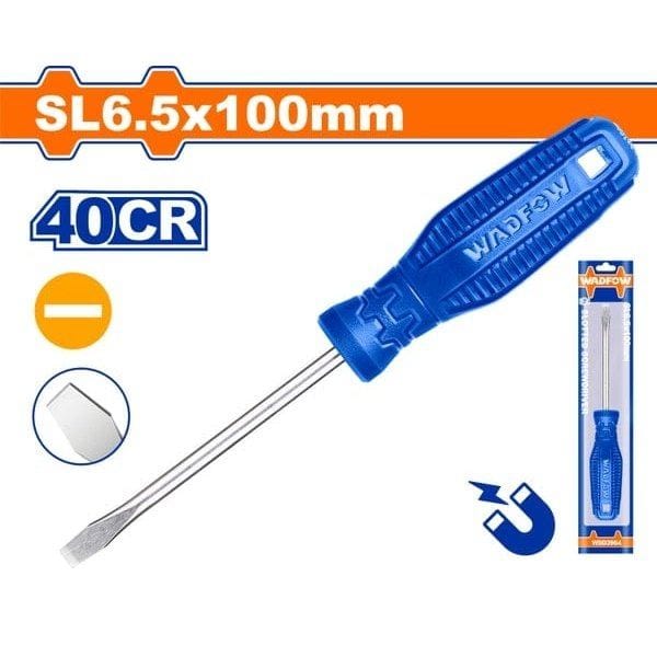 Wadfow Screwdrivers Wadfow 100mm Slotted Screwdriver