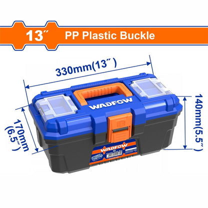 Wadfow Tool Boxes Bags & Belts Wadfow 13" Plastic Tool Box - WTB1313