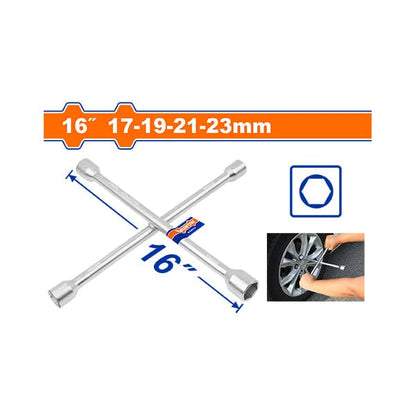 Wadfow Sockets & Hex Keys Wadfow 16" Cross Rim Socket Wrench 17-19-21-23mm - WTH8316