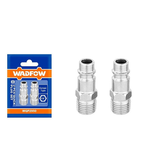 Wadfow Compressor & Air Tool Accessories Wadfow 2Pcs Male Thread 1/4" Quick Plug Set - WQP2950