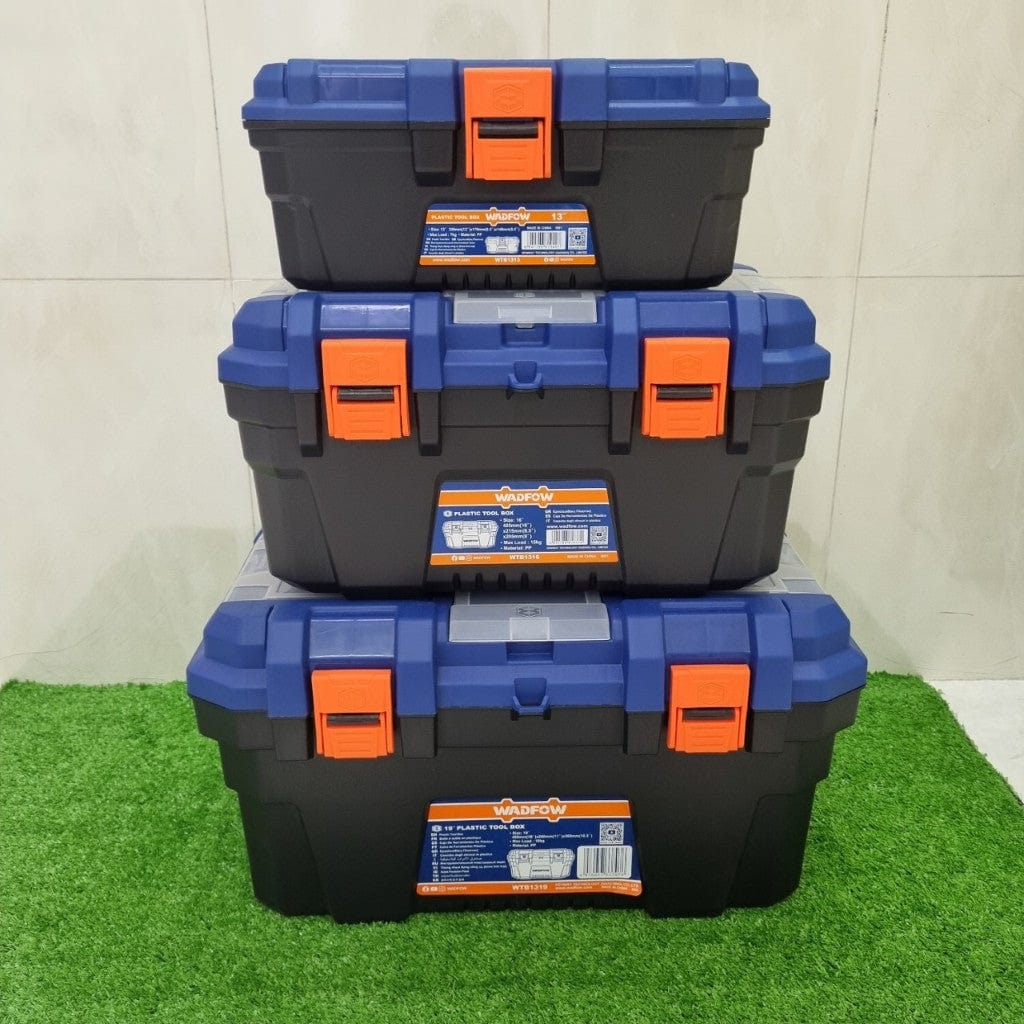 Wadfow Tool Boxes Bags & Belts Wadfow 3 Pieces Plastic Tool Boxes - WTB2103