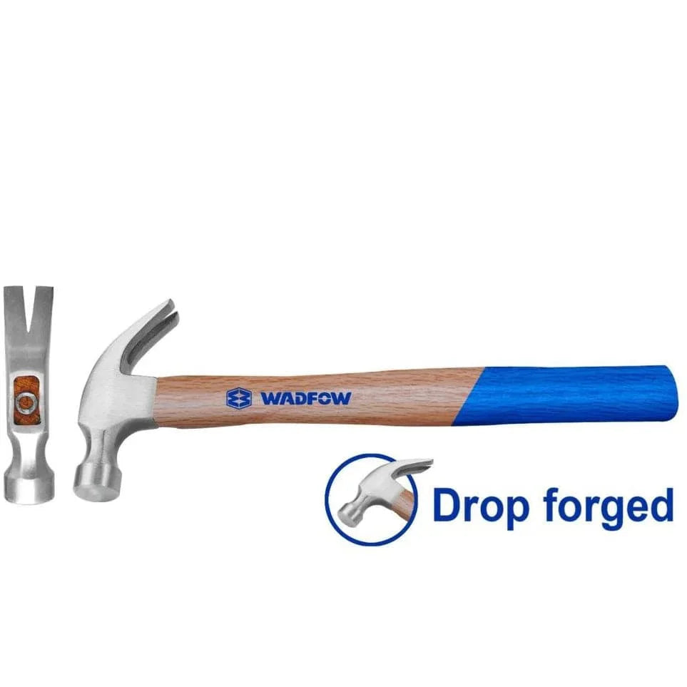 Wadfow Hammers Mallets & Sledges Wadfow 450g Claw Hammer With Hardwood handle - WMB3316