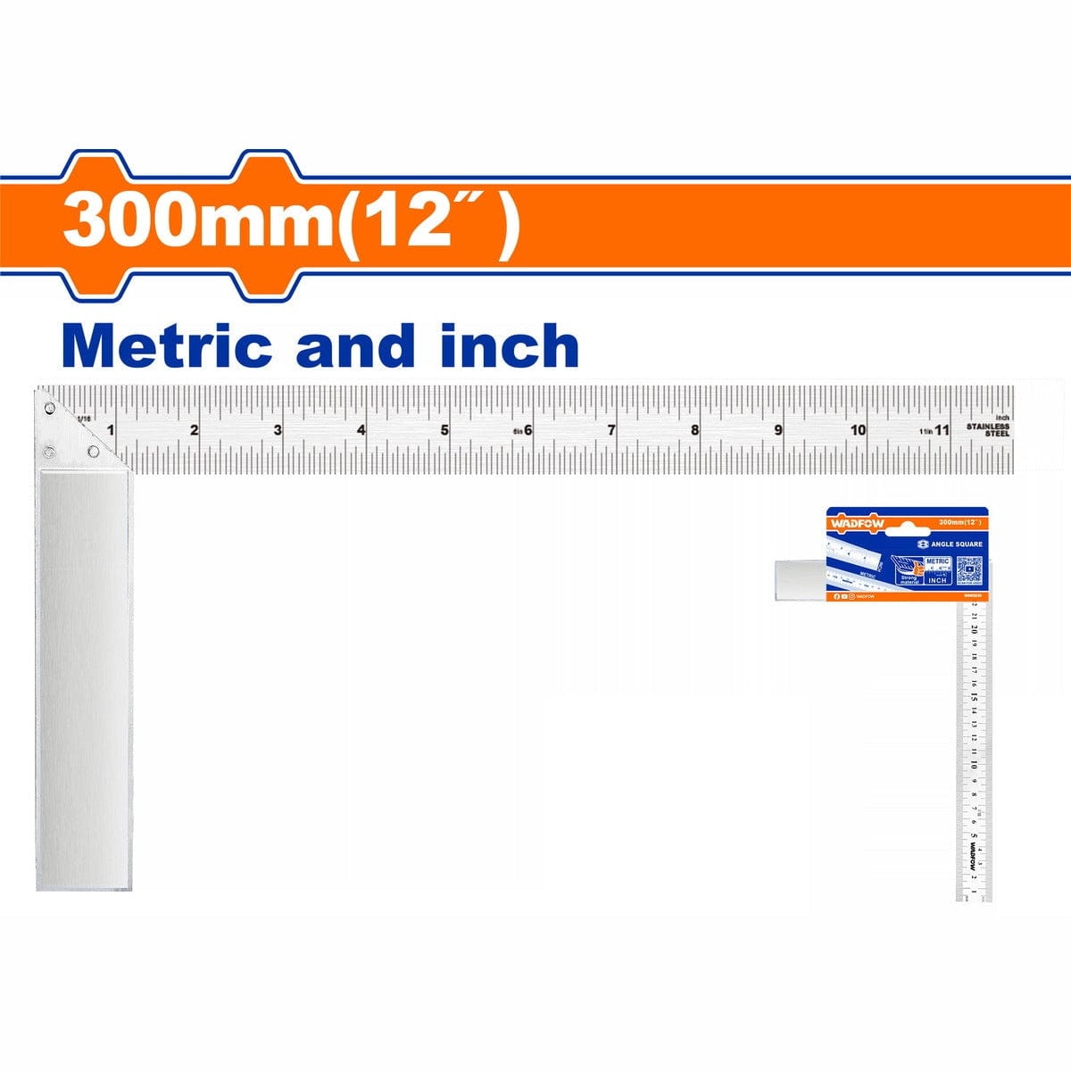 Wadfow Marking Tools Wadfow Square Angle Ruler - WSR2915, WSR2930 & WSR2950